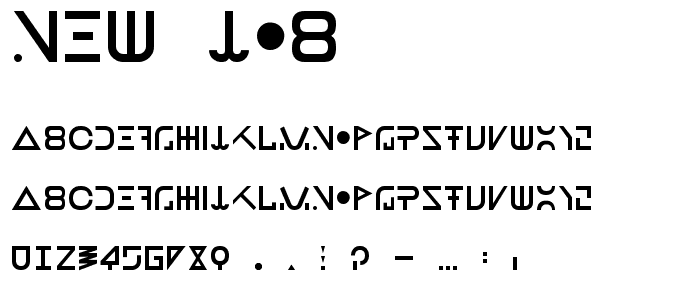 New Job font